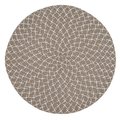 Saro Lifestyle SARO 2807.N15R 15 in. Round Placemats with Natural Woven Design - Set of 4 2807.N15R